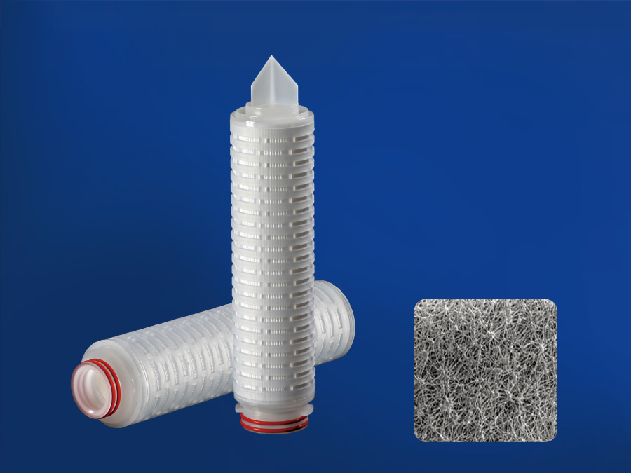 011 Hydrophobic PTFE Hydrophilic PTFE Pleated Filter Cartridge.jpg